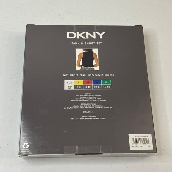 DKNY Women Set 2 Piece Outfit Clothing Set - Tank Top & Short Black Size: Medium - Picture 6 of 8